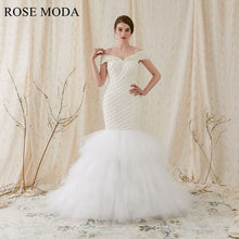 Load image into Gallery viewer, Rosemoda-mermaid-weddingdress-b-front