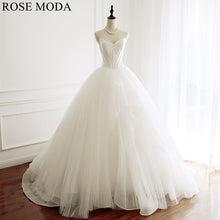 Load image into Gallery viewer, Rosemoda-satin-crushed-tulle-ball-gown-wedding-dress-a.jpg