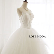 Load image into Gallery viewer, Rosemoda-satin-crushed-tulle-ball-gown-wedding-dress-d.jpg