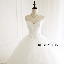 Load image into Gallery viewer, Rosemoda-satin-crushed-tulle-ball-gown-wedding-dress-e.jpg