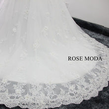 Load image into Gallery viewer, rosemoda-3D-lace-long-sleeve-ball-gown-wedding-dress-h.jpg