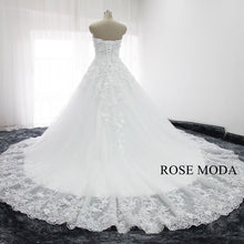 Load image into Gallery viewer, rosemoda-3d-Floral-lace-ball-gown-wedding-dress-c.jpg