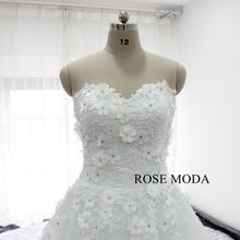 Load image into Gallery viewer, rosemoda-3d-Floral-lace-ball-gown-wedding-dress-d.jpg