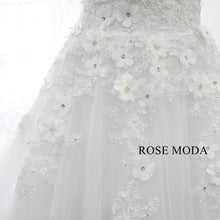 Load image into Gallery viewer, rosemoda-3d-Floral-lace-ball-gown-wedding-dress-e.jpg