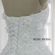 Load image into Gallery viewer, rosemoda-3d-Floral-lace-ball-gown-wedding-dress-g.jpg