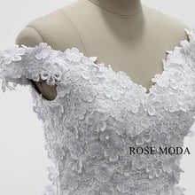Load image into Gallery viewer, rosemoda-3d-lace-flower-ball-gown-wedding-dress-d.jpg