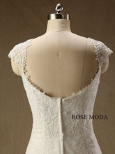 Load image into Gallery viewer, rosemoda-Lace-fit-and-flare-mermaid-wedding-dress-f_0333720c-8167-4689-a7b7-80343520b20e.jpg