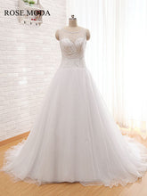 Load image into Gallery viewer, rosemoda-a-line-organza-weddingdress-a.jpg