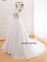 Load image into Gallery viewer, rosemoda-a-line-organza-weddingdress-c.jpg