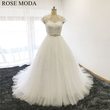 Load image into Gallery viewer, rosemoda-a-line-wedding-dress-with-cut-out-back-a.jpg