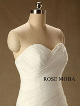 Load image into Gallery viewer, rosemoda-asymmetrical-draped-ruffled-organza-mermaid-wedding-dress-e.jpg