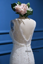 Load image into Gallery viewer, rosemoda-bateau-neck-lace-mermaid-wedding-dress-i.jpg