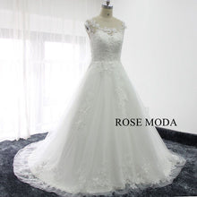 Load image into Gallery viewer, rosemoda-bateau-neckline-a-line-wedding-dress-b.jpg