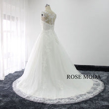 Load image into Gallery viewer, rosemoda-bateau-neckline-a-line-wedding-dress-f.jpgrosemoda-bateau-neckline-a-line-wedding-dress-f.jpg