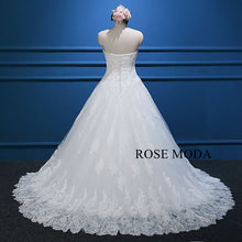 Load image into Gallery viewer, rosemoda-beaded-chantilly-lace-ball-gown-wedding-dress-d.jpg