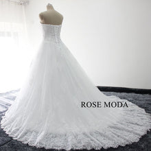 Load image into Gallery viewer, rosemoda-beaded-chantilly-lace-ball-gown-wedding-dress-f.jpg