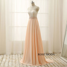 Load image into Gallery viewer, rosemoda-beaded-chiffon-a-line-long-evening-dress-b.jpg