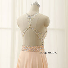 Load image into Gallery viewer, rosemoda-beaded-chiffon-a-line-long-evening-dress-f.jpg