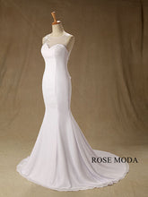 Load image into Gallery viewer, rosemoda-beaded-chiffon-mermaid-wedding-dress-b.jpg