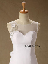 Load image into Gallery viewer, rosemoda-beaded-chiffon-mermaid-wedding-dress-d.jpg