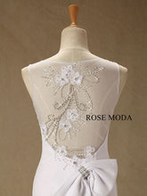 Load image into Gallery viewer, rosemoda-beaded-chiffon-mermaid-wedding-dress-f.jpg