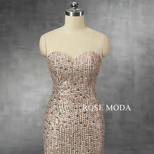 Load image into Gallery viewer, rosemoda-beaded-chiffon-sheath-evening-dress-e.jpg