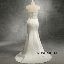 Load image into Gallery viewer, rosemoda-beaded-embroidery-satin-sheath-wedding-dress-d.jpg