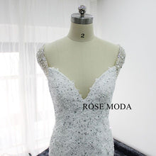 Load image into Gallery viewer, rosemoda-beaded-illusion-back-lace-mermaid-wedding-dress-e.jpg
