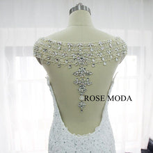 Load image into Gallery viewer, rosemoda-beaded-illusion-back-lace-mermaid-wedding-dress-g.jpg