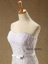 Load image into Gallery viewer, rosemoda-beaded-lace-chiffon-sheath-wedding-dress-g.jpg