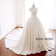 Load image into Gallery viewer, rosemoda-beaded-lace-satin-ball-gown-wedding-dress-c.jpg