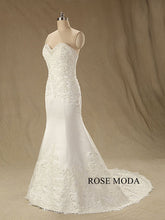 Load image into Gallery viewer, rosemoda-beaded-lace-satin-mermaid-wedding-dress-b.jpg