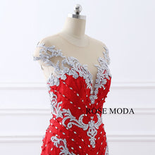 Load image into Gallery viewer, rosemoda-beaded-lace-stunning-mermaid-evening-dress-e.jpg