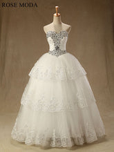 Load image into Gallery viewer, rosemoda-beaded-princess-wedding-dress-a.jpg