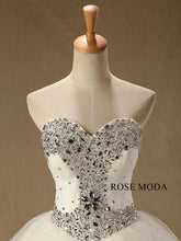 Load image into Gallery viewer, rosemoda-beaded-princess-wedding-dress-d.jpg