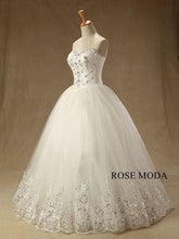 Load image into Gallery viewer, rosemoda-beaded-sequin-lace-princess-ball-gown-wedding-dress-b.jpg