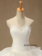 Load image into Gallery viewer, rosemoda-beaded-sweetheart-ruffled-organza-ball-gown-wedding-dress-d.jpg