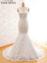 Load image into Gallery viewer, rosemoda-beading-lace-mermaid-weddingdress-a.jpg