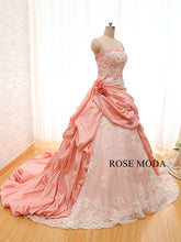 Load image into Gallery viewer, rosemoda-blush-pink-ball-gown-wedding-dress-b.jpg