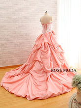 Load image into Gallery viewer, rosemoda-blush-pink-ball-gown-wedding-dress-e.jpg