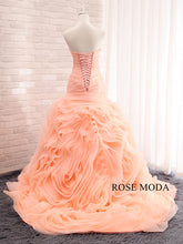 Load image into Gallery viewer, rosemoda-blush-ruffled-organza-wedding-dress-e.jpg