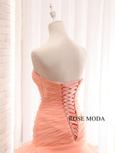 Load image into Gallery viewer, rosemoda-blush-ruffled-organza-wedding-dress-j.jpg