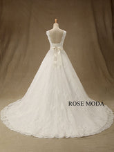 Load image into Gallery viewer, rosemoda-cap-sleeve-chantilly-lace-ball-gown-wedding-dress-c.jpg