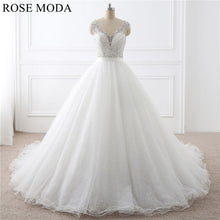 Load image into Gallery viewer, rosemoda-cap-sleeve-delicate-beaded-ball-gown-wedding-dress-a.jpg