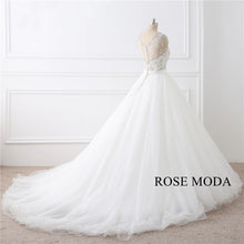 Load image into Gallery viewer, rosemoda-cap-sleeve-delicate-beaded-ball-gown-wedding-dress-c.jpg