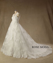 Load image into Gallery viewer, rosemoda-cap-sleeve-empire-pregnant-wedding-dress-b.jpg