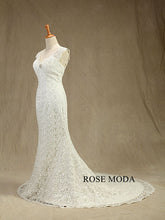 Load image into Gallery viewer, rosemoda-cap-sleeve-lace-mermaid-wedding-dress-b_3cf77233-afbb-41f6-8cd2-4cca39b9ca61.jpg