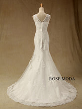 Load image into Gallery viewer, rosemoda-cap-sleeve-lace-mermaid-wedding-dress-c_fe7d5f1e-0356-431c-9f2b-c5d8ae2fc624.jpg