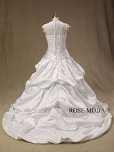 Load image into Gallery viewer, rosemoda-cap-sleeve-taffeta-ball-gown-wedding-dress-c.jpg