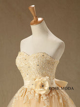 Load image into Gallery viewer, rosemoda-champagne-lace-a-line-wedding-dress-e_851fd76f-9be4-42f6-b325-078187952f0d.jpg